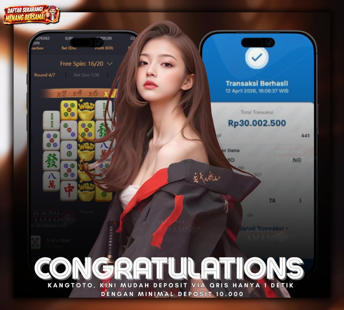 PG SOFT - JACKPOT MAHJONG WAYS 1 Rp30.000.000 LUNAS