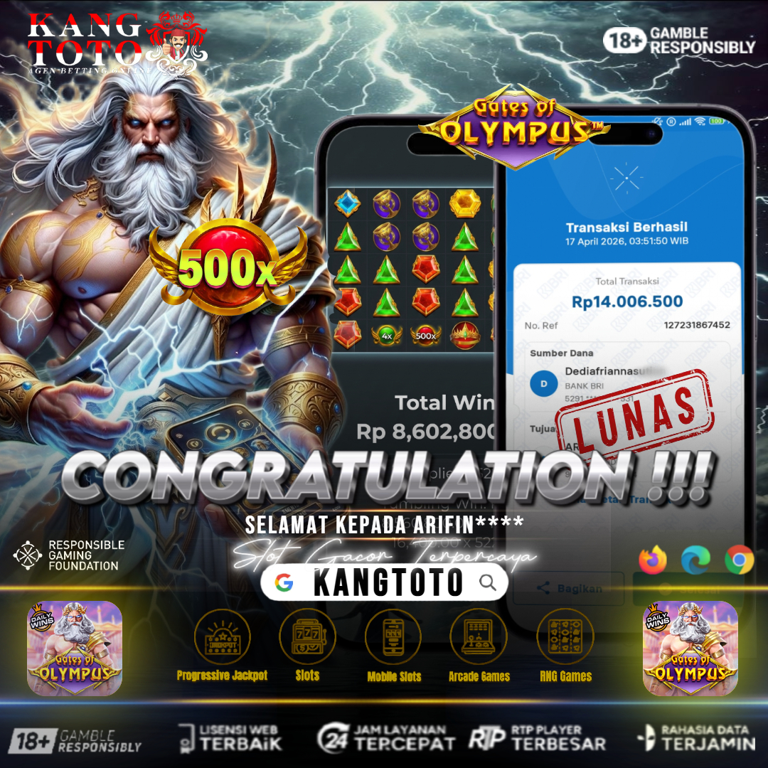 JACKPOT Gates of Olympus 1000 WINN Rp 14.000.000