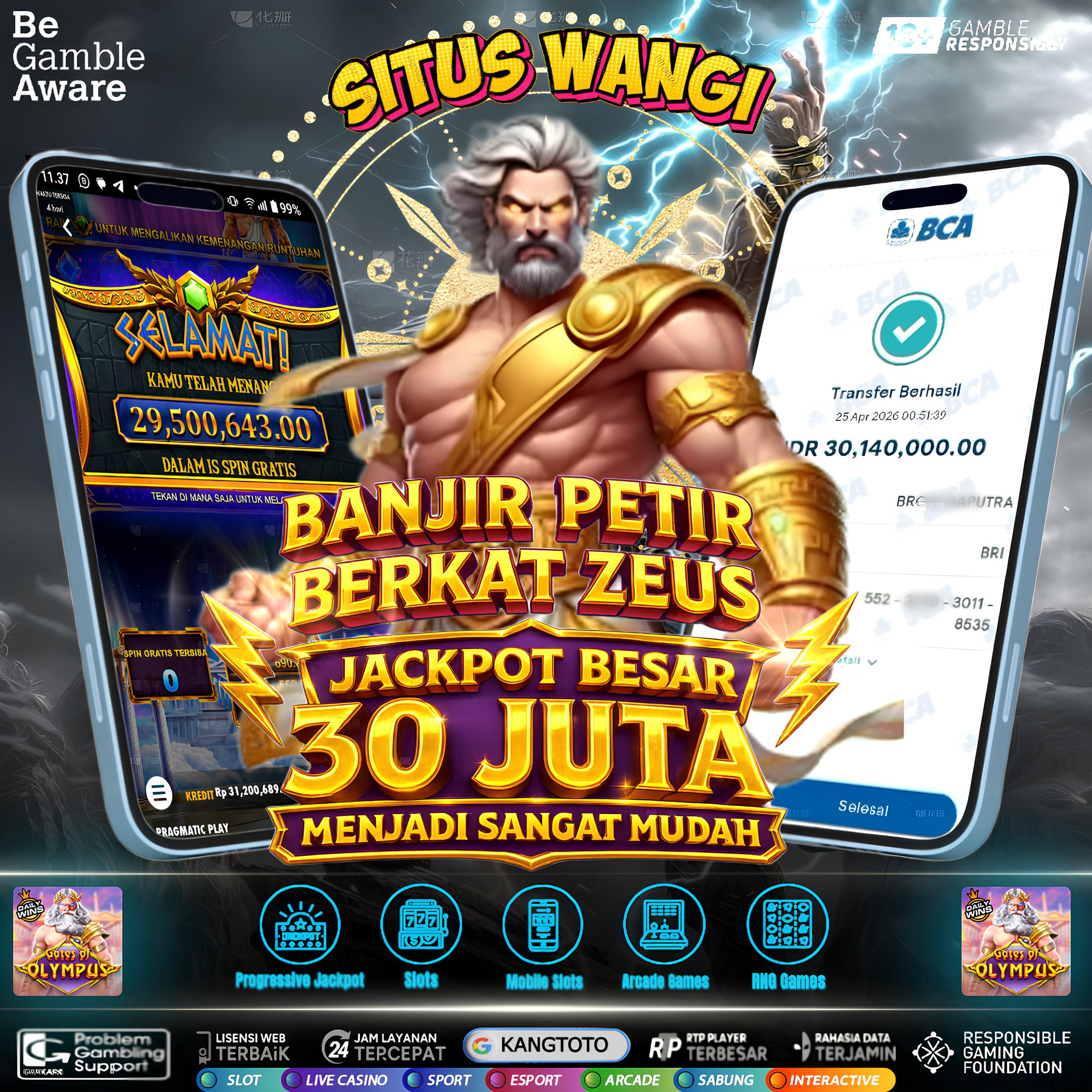 JACKPOTT ZEUSSS HUJAN PETIRR MENANG Rp 30.140.000