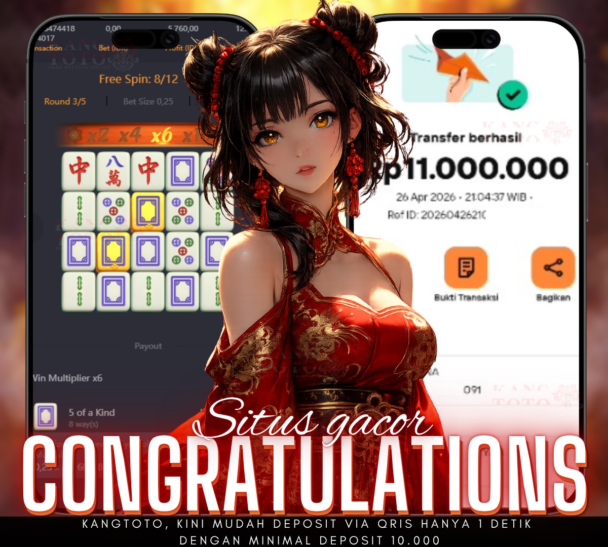 PG SOFT  - JACKPOT MAHJONG WAYS 1 Rp11.000.000 LUNAS