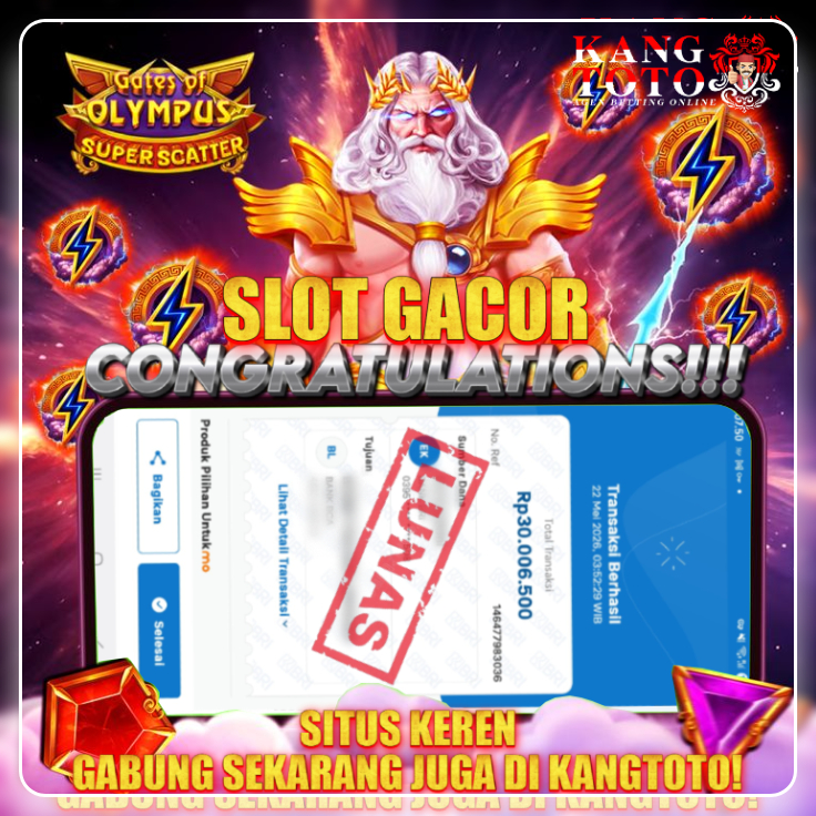 PRAGMATIC PLAY - JACKPOT GATES OF OLYMPUS SUPER SCATTER 30.000.000 LUNAS