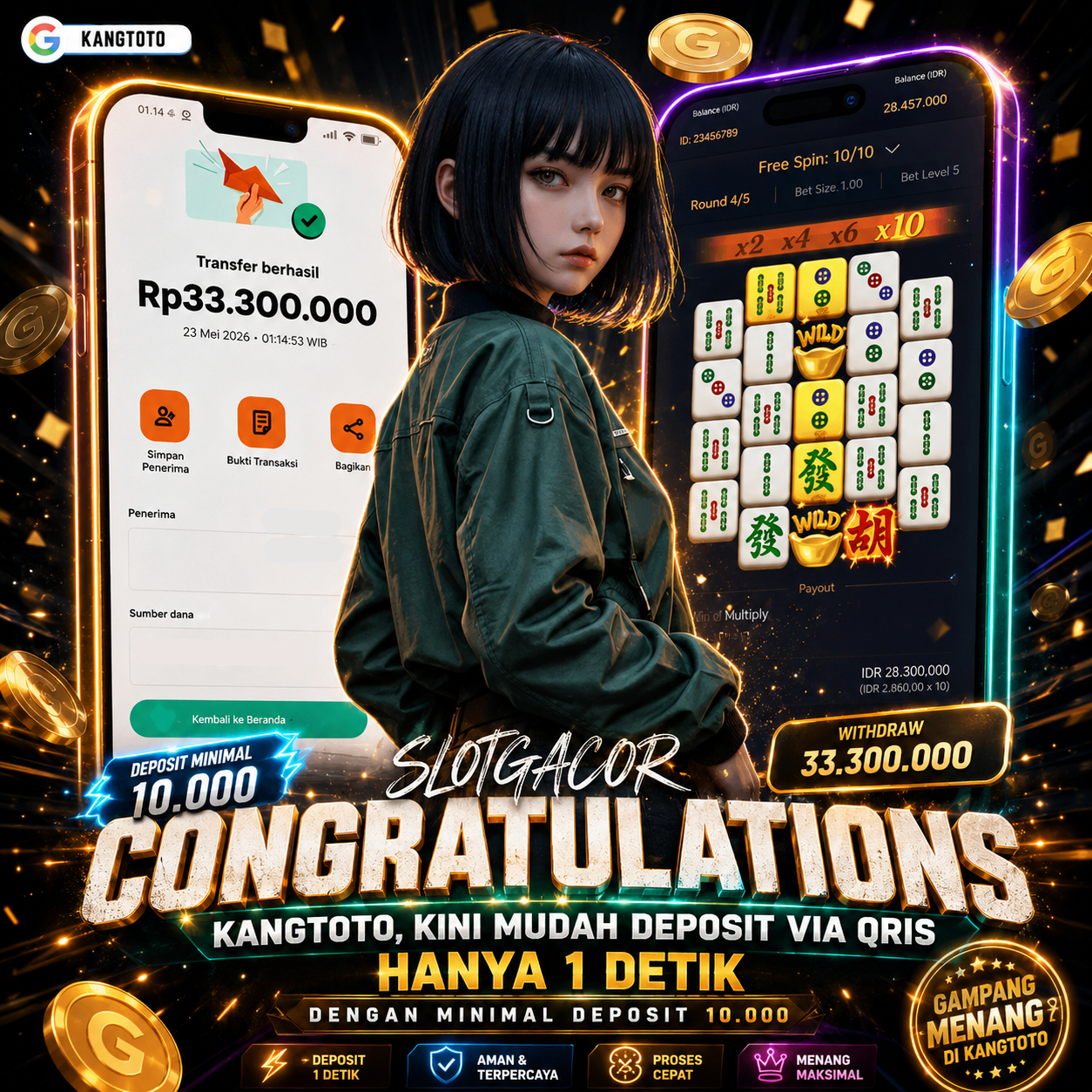 PG SOFT - JACKPOT MAHJONG WAYS 2 Rp33.300.000 LUNAS