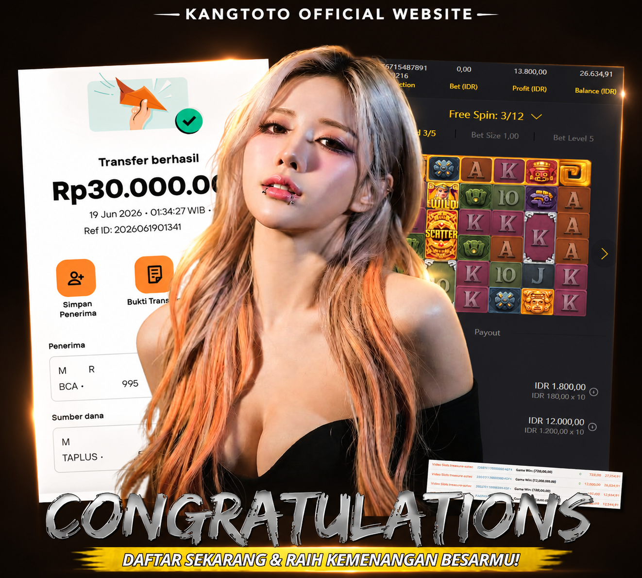 CONGRATULATIONS! - JACKPOT RP : 30,000,000 -  SAATNYA GILIRANMU BERSINAR!