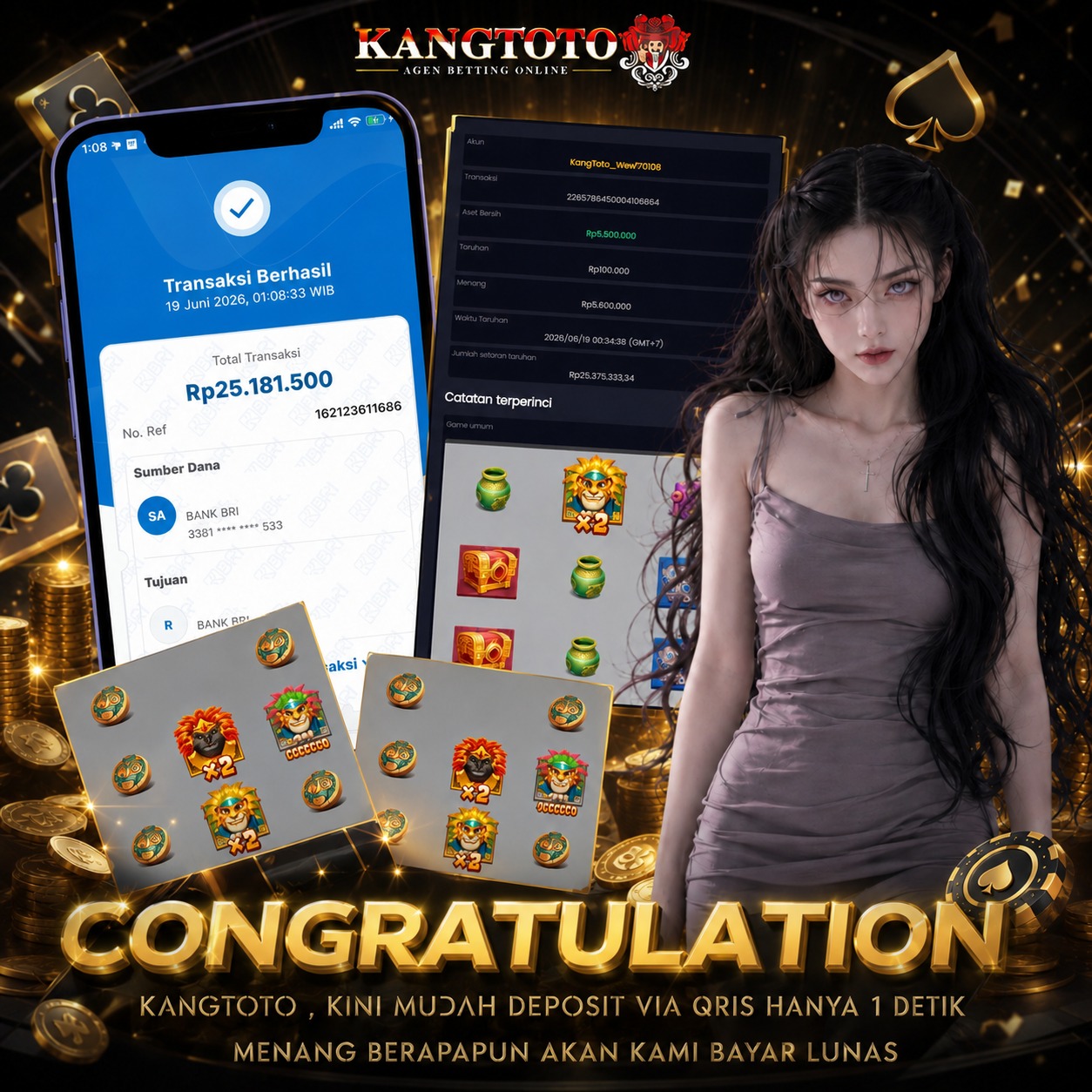 SELAMAT! - RP 25.000.000 - SUDAH TERBUKTI DIBAYARKAN!