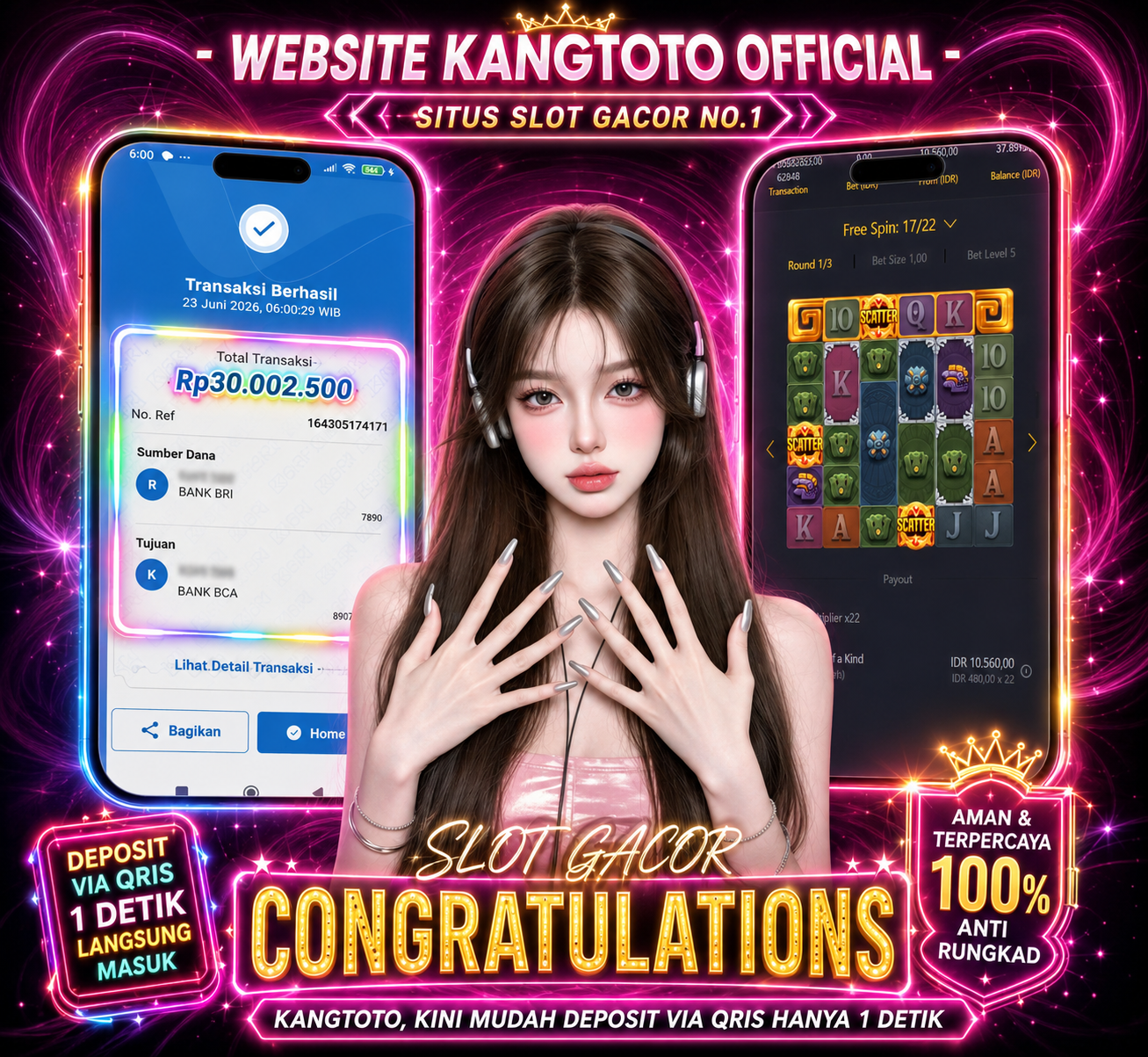 CONGRATULATIONS JACKPOT - TREASURES OF AZTEC RP : 30,000,000 - SAATNYA GILIRANMU BERSINAR!
