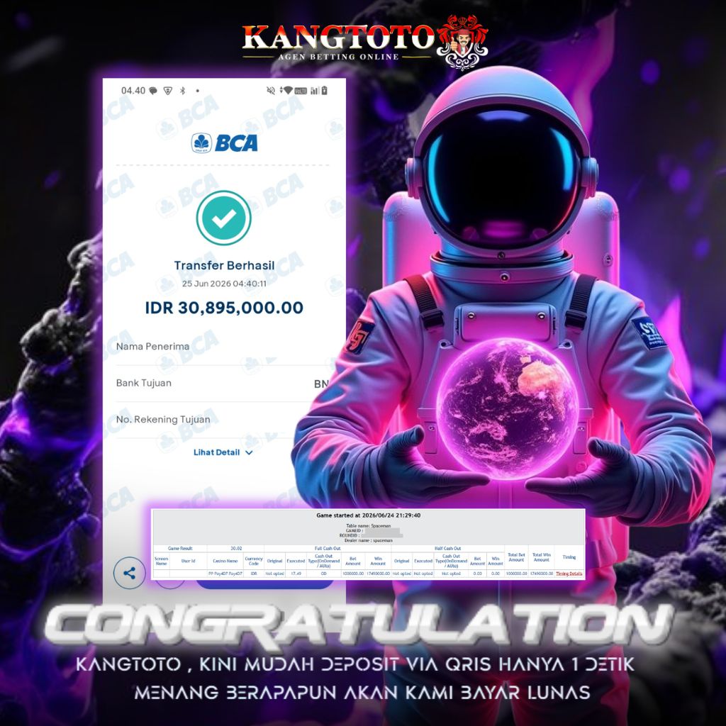 JACKPOT CAIR - SPACEMAN  Rp 30,000,000 - LUNAS !