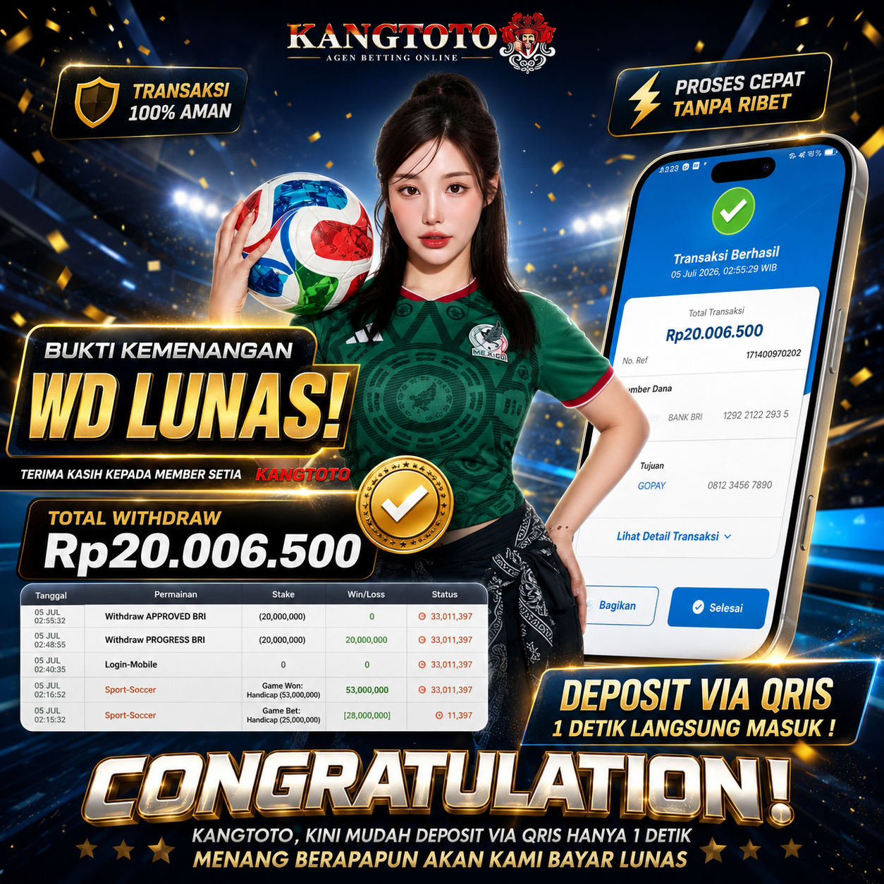 JACKPOT SPORTBOOK! - LANGSUNG CAIR - RP 20,000,000