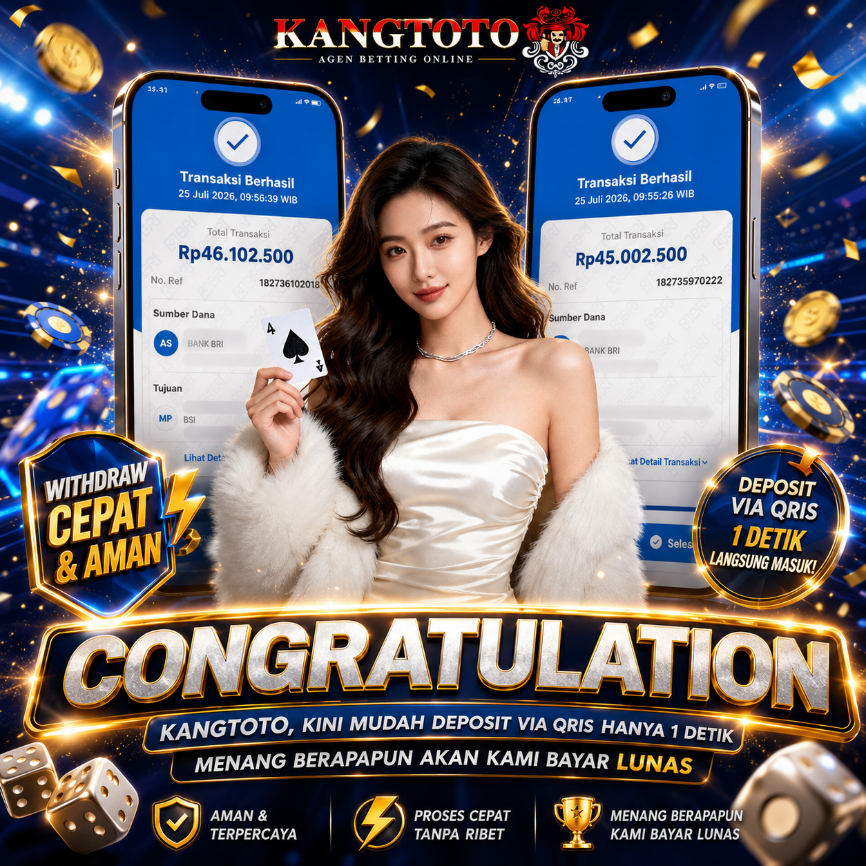 KEMENANGAN SPESIAL HARI INI! BACCARAT RP 91,000,000 CAIR TANPA POTONGAN! 🚀