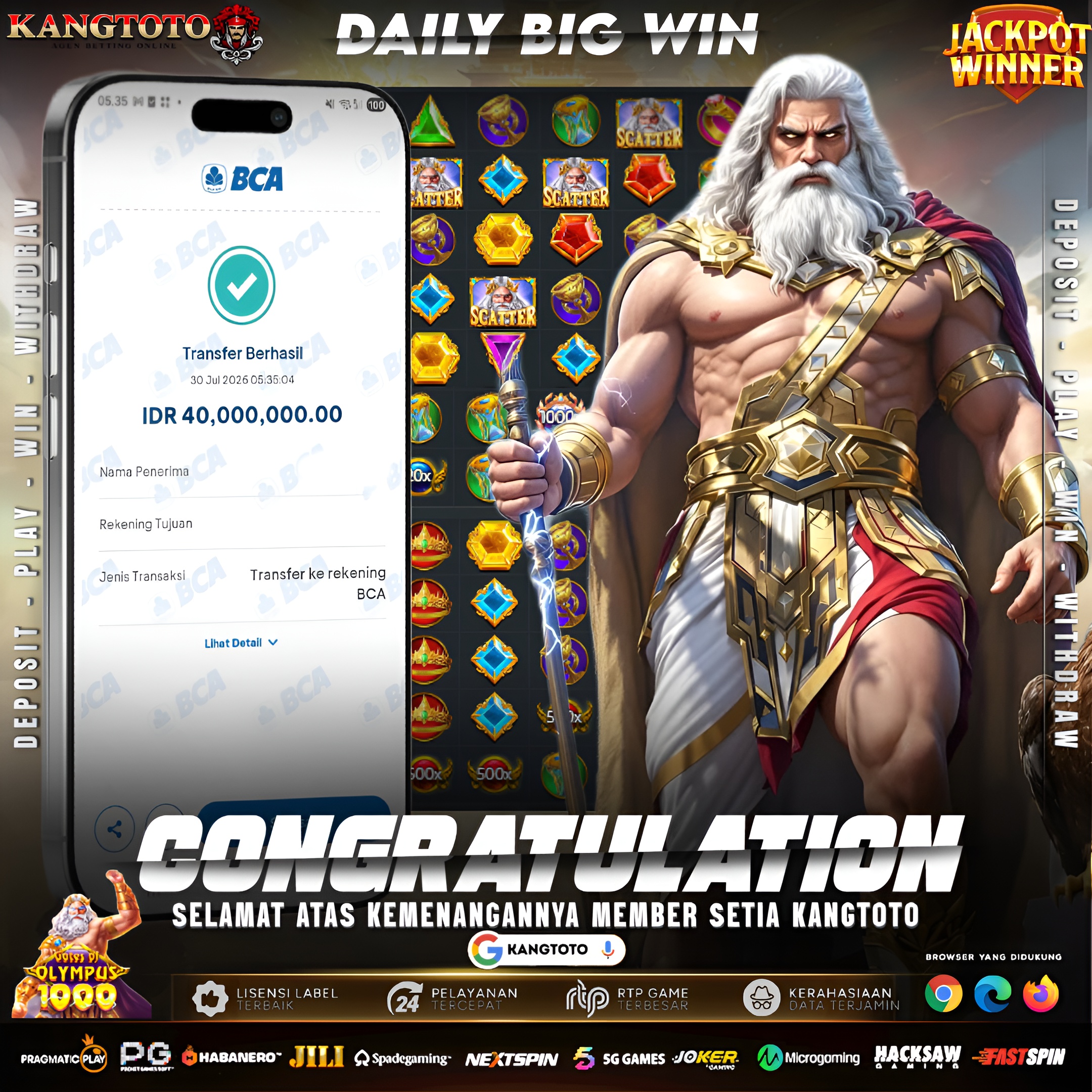 PETIR x1000 ZEUS MENYAMBAR HABIS 40.000.000!!!⚡️🏛💰