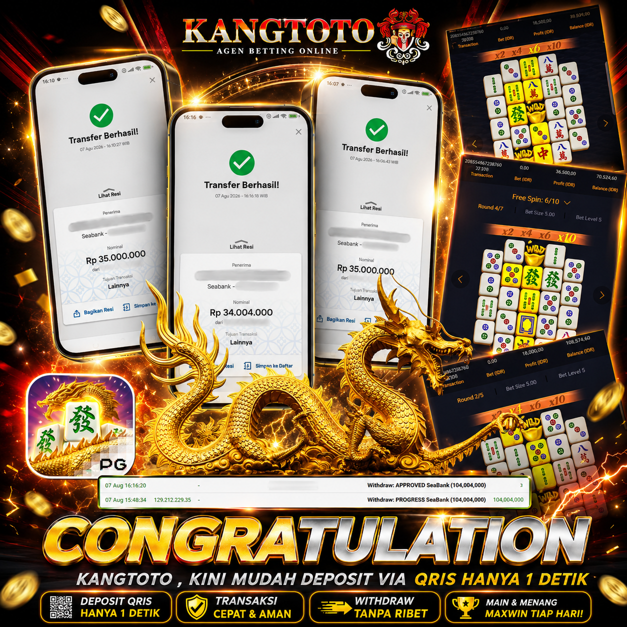 MAHJONG WAYS PECAH PARAH! CAIR KILAT 104,000,000 LANSUNG CAIR!