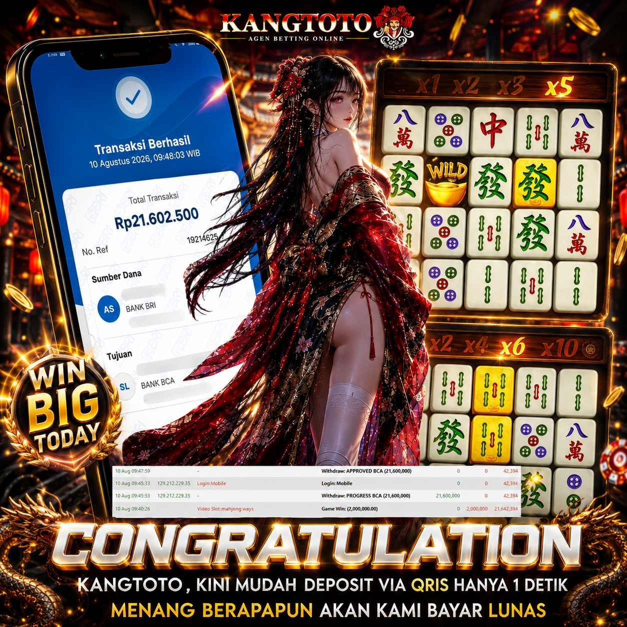 BUKTI NYATA MAHJONG WAYS PECAH KANAN KIRI! WD Rp 21.602.500 LANGSUNG LUNAS!