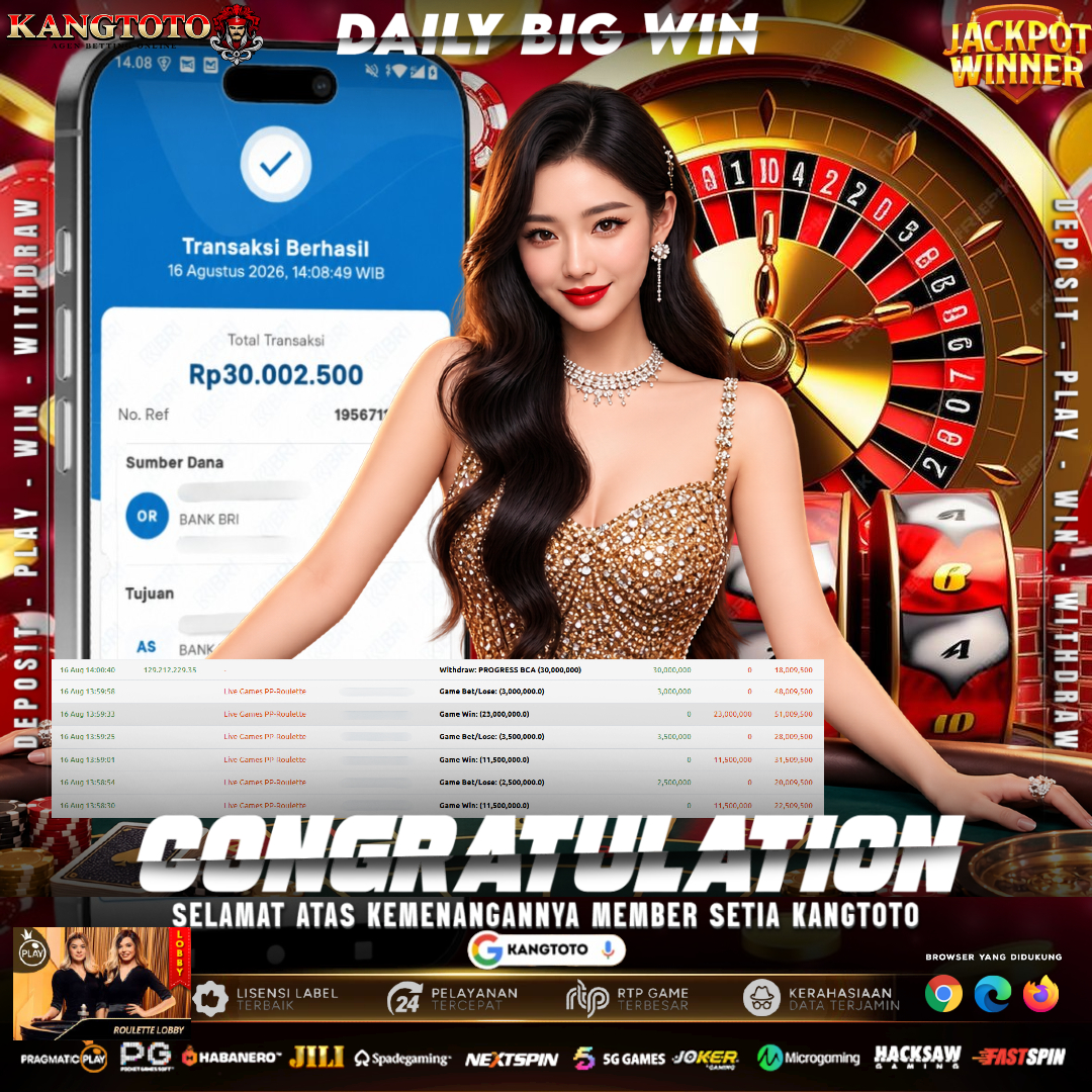 MEJA ROULETTE PECAH JACKPOT! WITHDRAW Rp 30.002.500 CAIR KILAT!