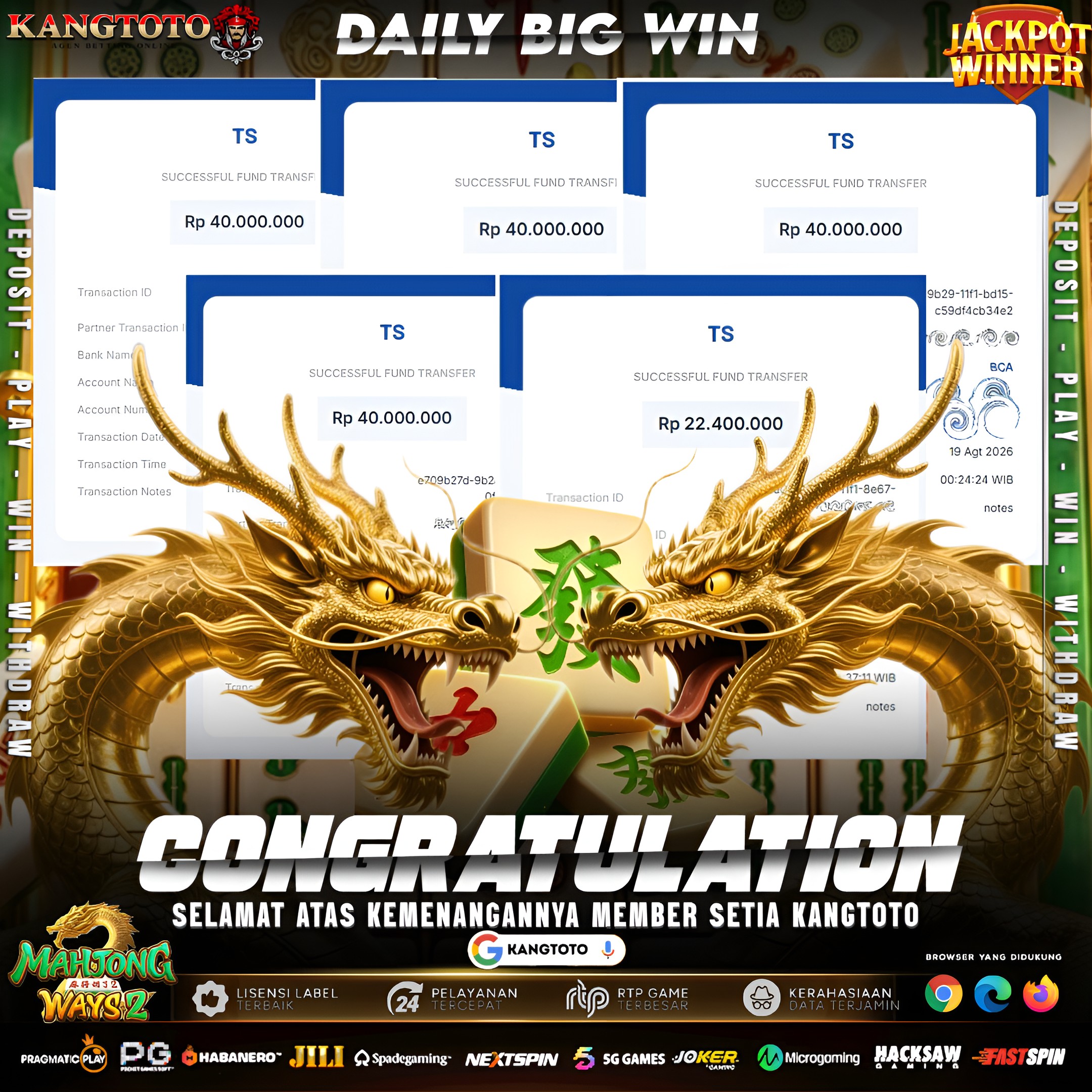 😱 NAGA MAHJONG WAYS 2 KEBANJIRAN RUPIAH! TOTAL WD TEMBUS RP 182.400.000! 🐉🔥