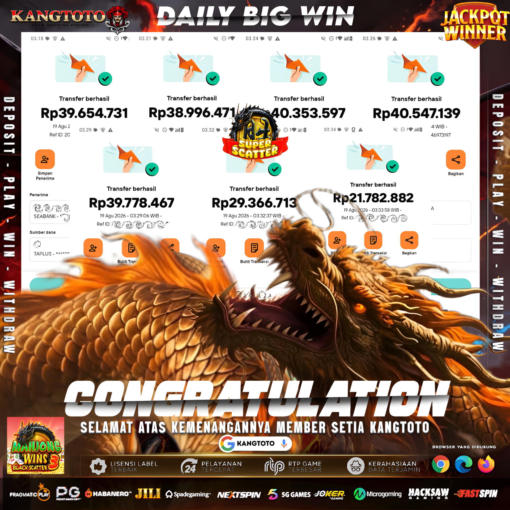 😱 NAGA MAHJONG WINS 3 OBRAL SUPER SCATTER! TOTAL WD RP 250.480.000 KILAT! 🐉🔥