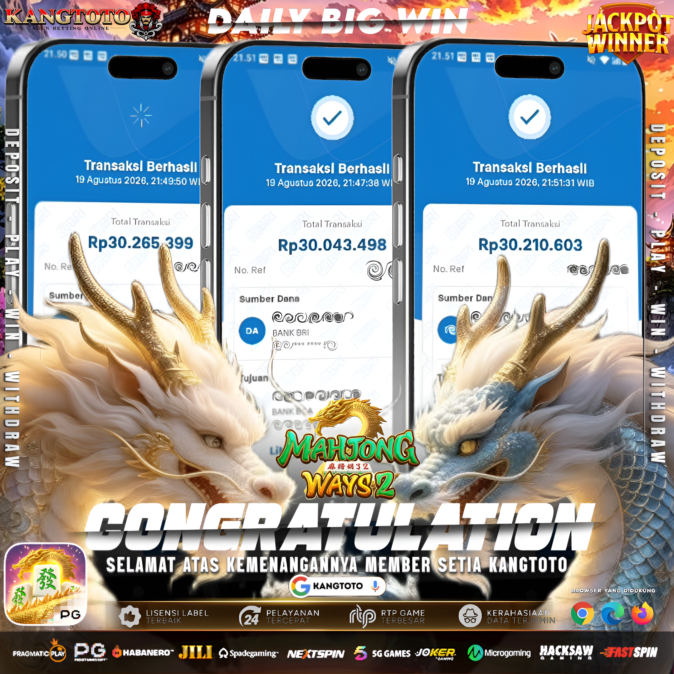 😱 MAHJONG WAYS 2 BANJIRAN JACKPOT! TOTAL WD TEMBUS RP 90.500.000! 🐉🔥