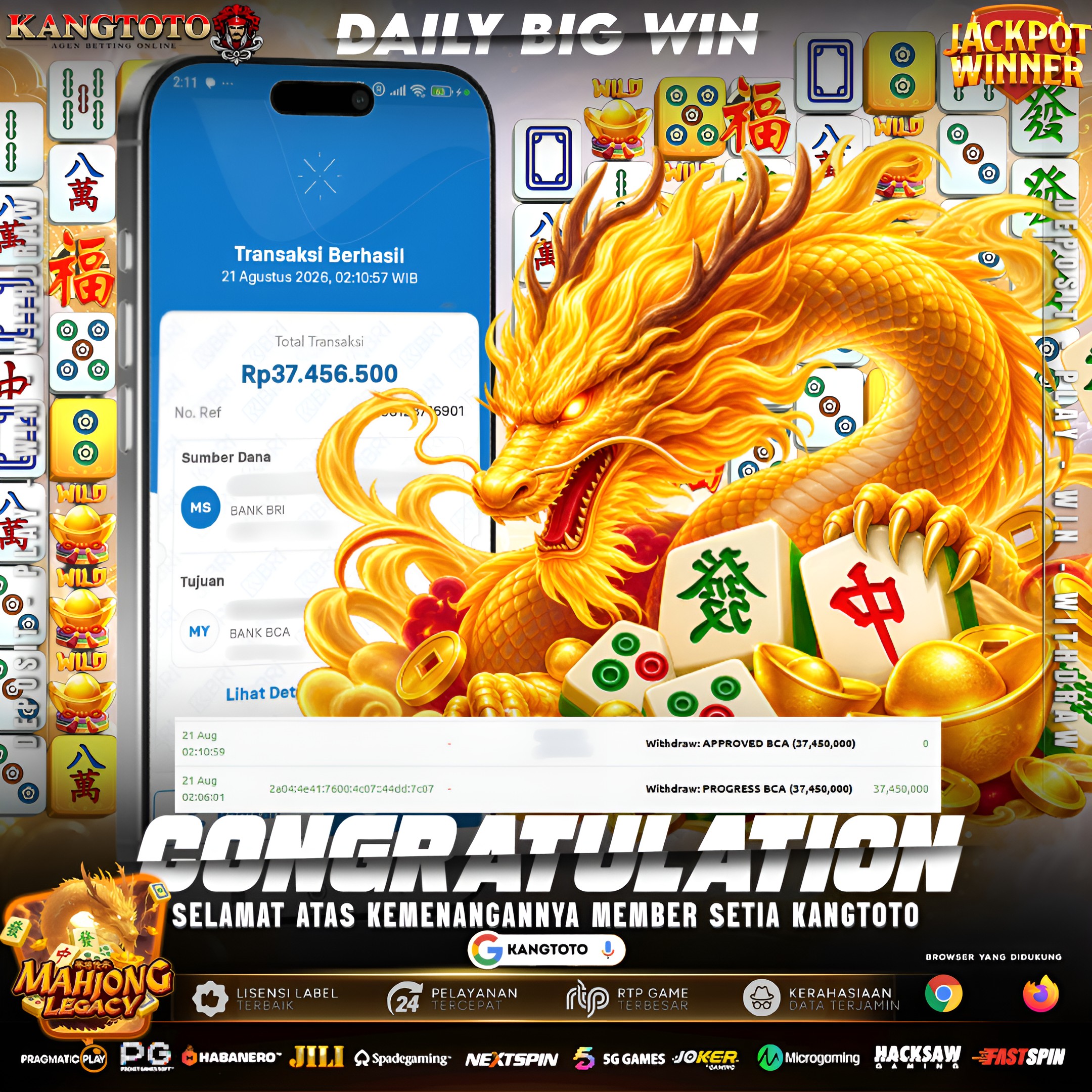 NAGA MAHJONG ASKMESLOT BERAKSI! WITHDRAW Rp 37.456.500,- CAIR!