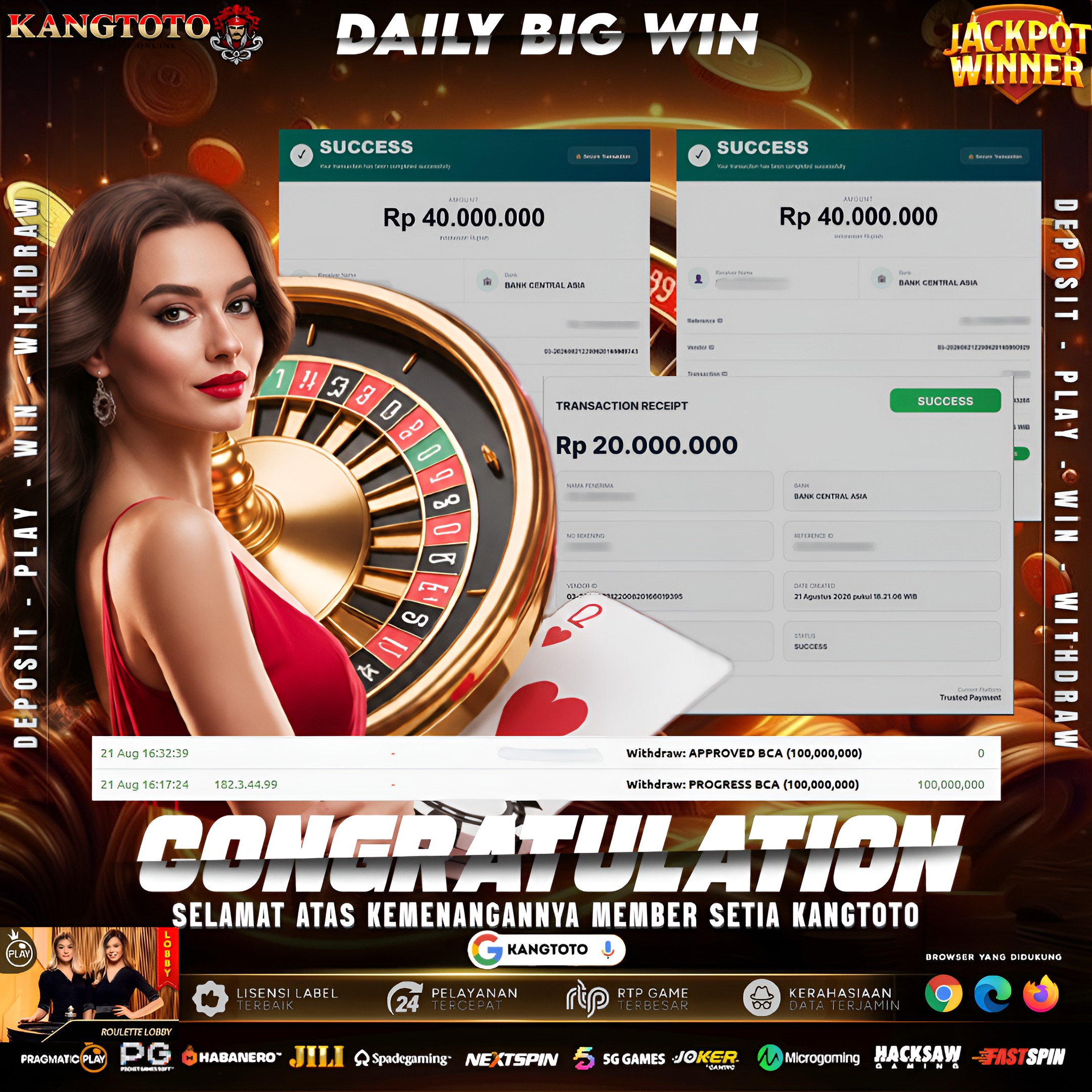 MEGAMAXWIN ROULETTE! TOTAL WITHDRAW Rp 100.000.000,- CAIR LUNAS!