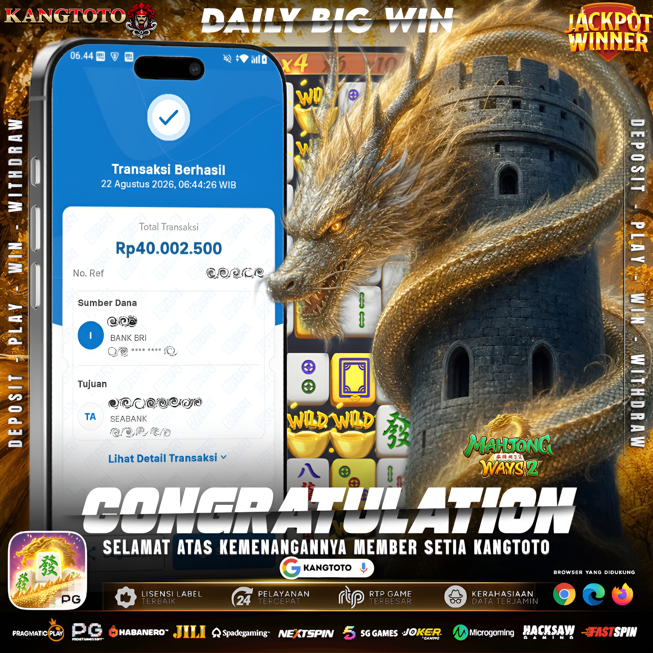 😱 MAHJONG WAYS 2 LAGI OBRAL SCATTER WD Rp 40.000.000 KILAT! 🐉🔥