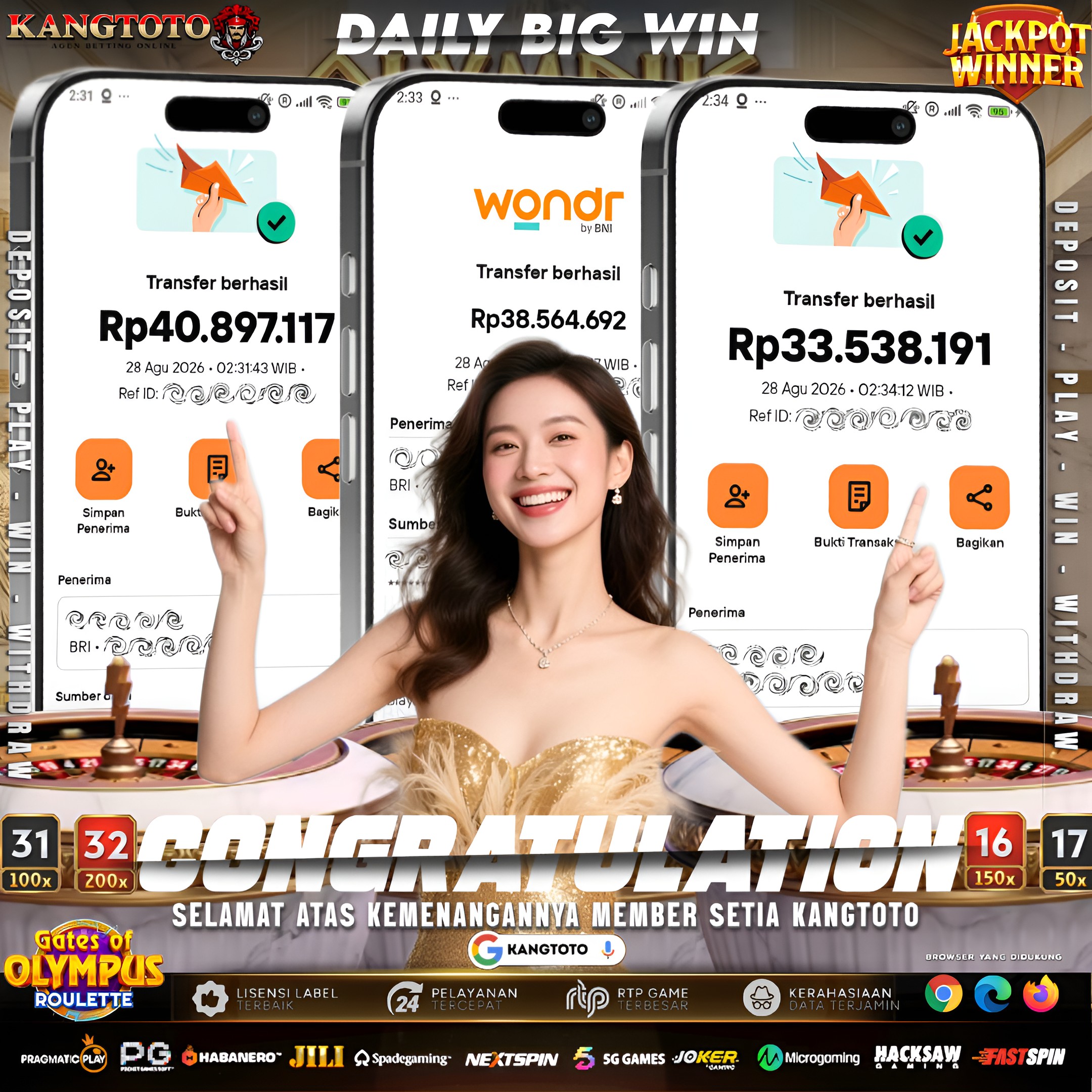⚡️ AUTO SULTAN! GATES OF OLYMPUS ROULETTE WD Rp 113.000.000 👑