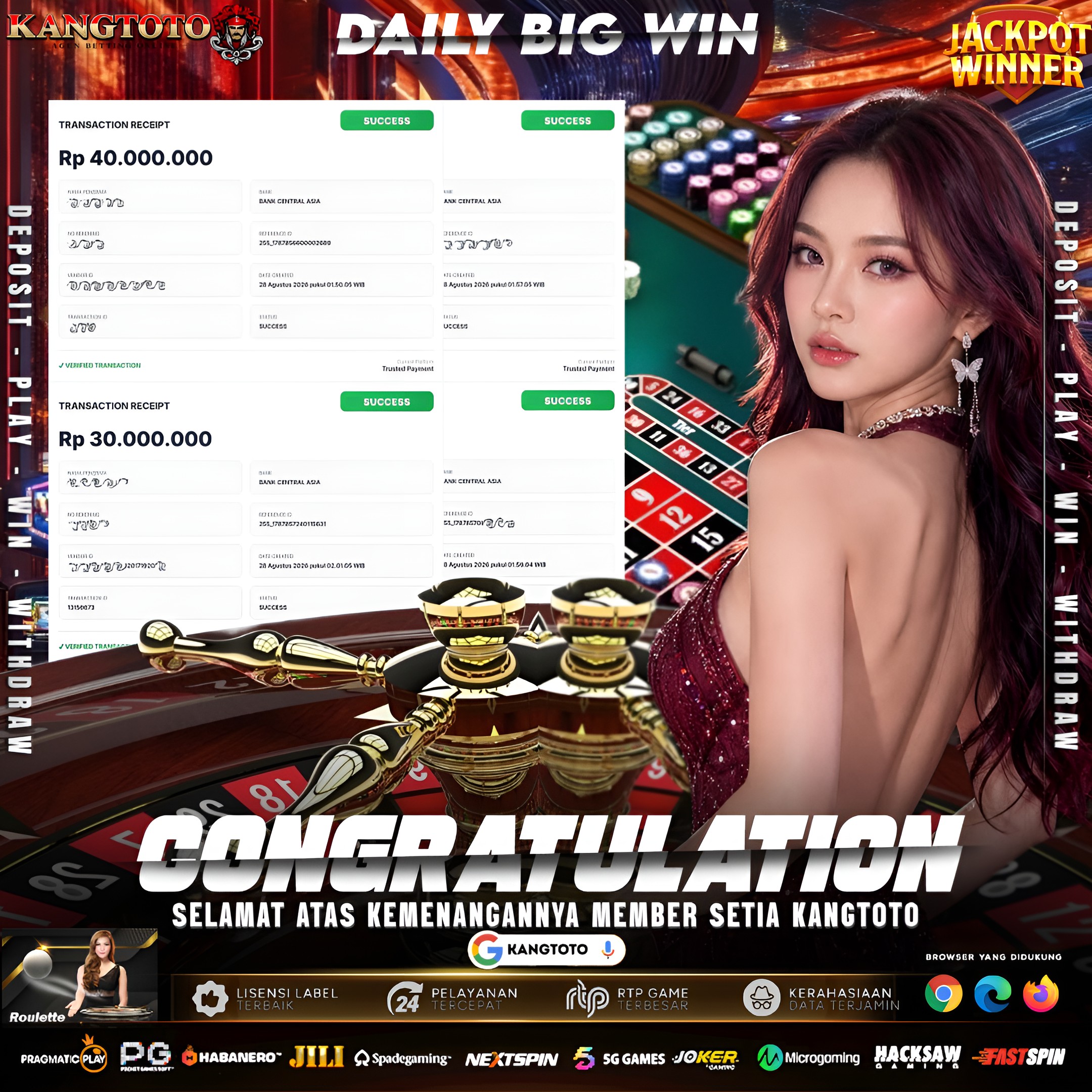 💣 MELEDAK MEJA ROULETTE! TOTAL Rp 150.000.000 CAIR MURNI! 💸