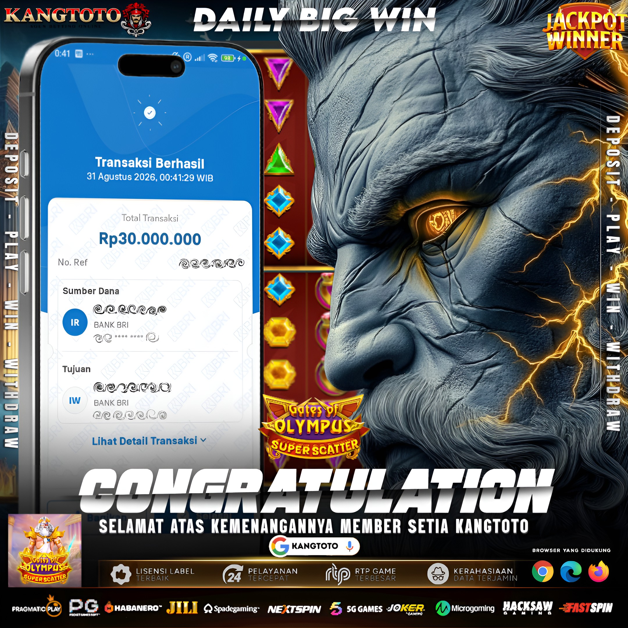 ⚡ SUPER SCATTER MENYAMBAR! PANEN MAXWIN TANPA HENTI! ⚡Rp 30.000.000 LUNAS !!!!