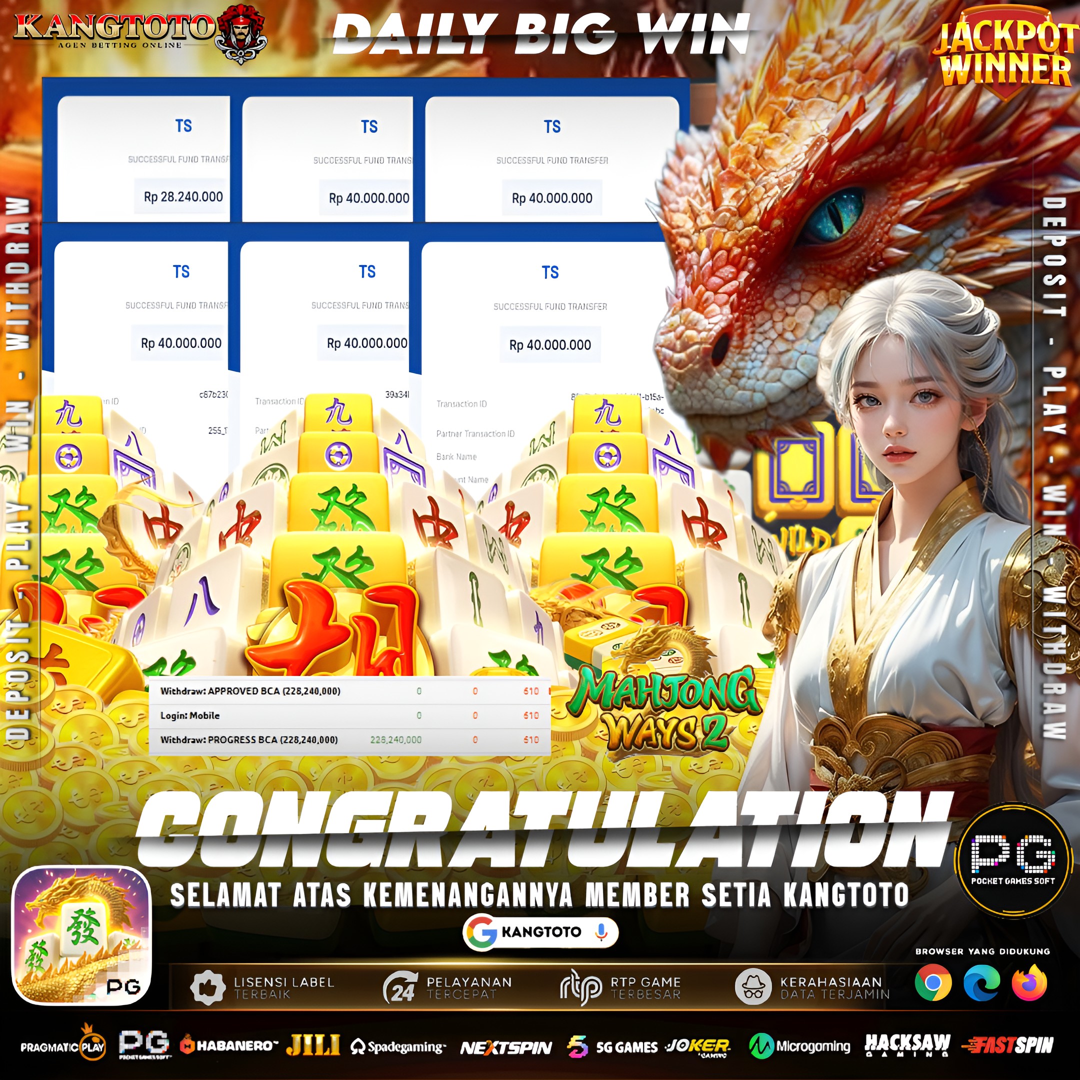 🐉 NAGA MERAH BERAMUK! MAXWIN Rp 228.240.000! 🐉