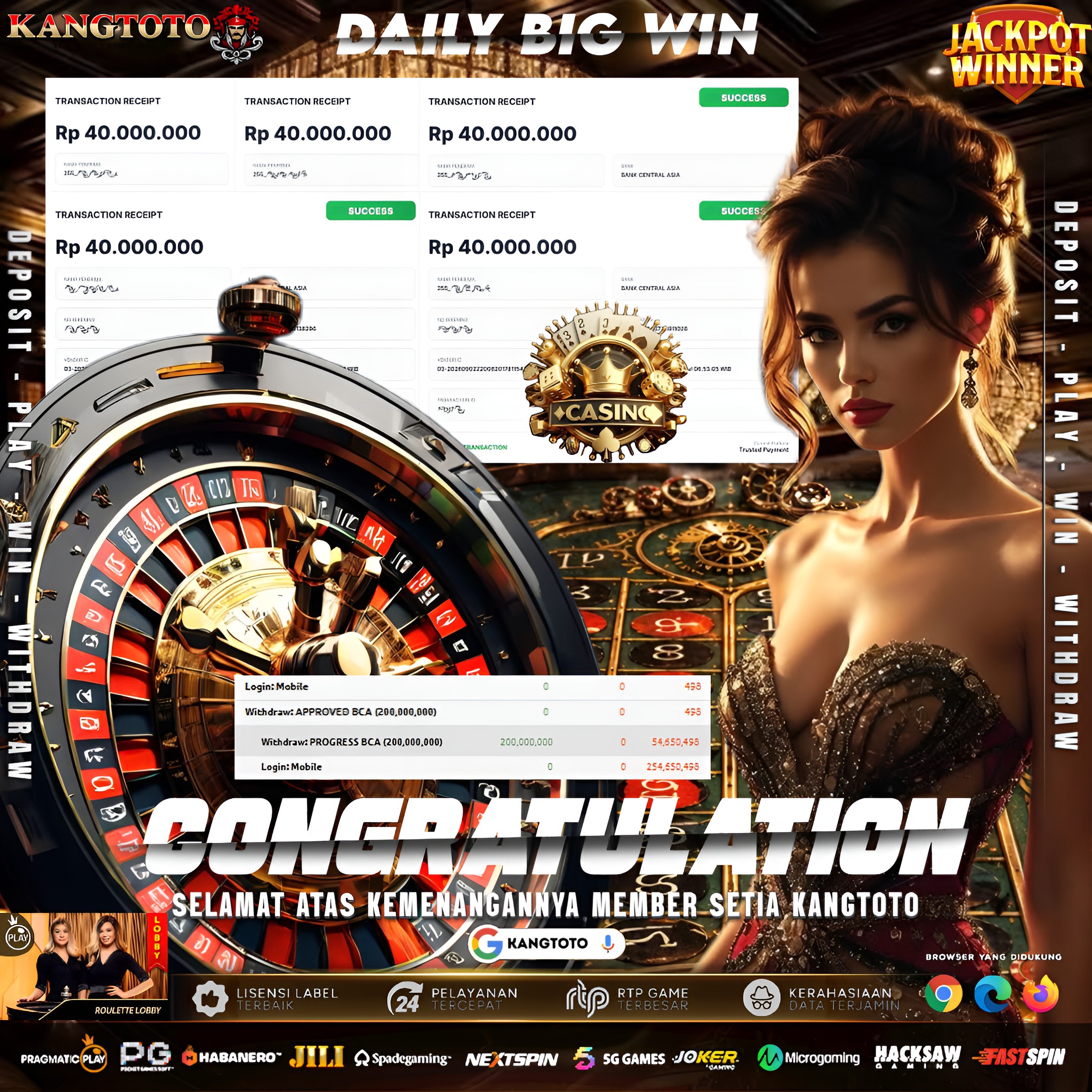 🎡 PUTARAN HOKI ROULETTE CASINO! TEMBUS Rp 200.000.000! 🎡
