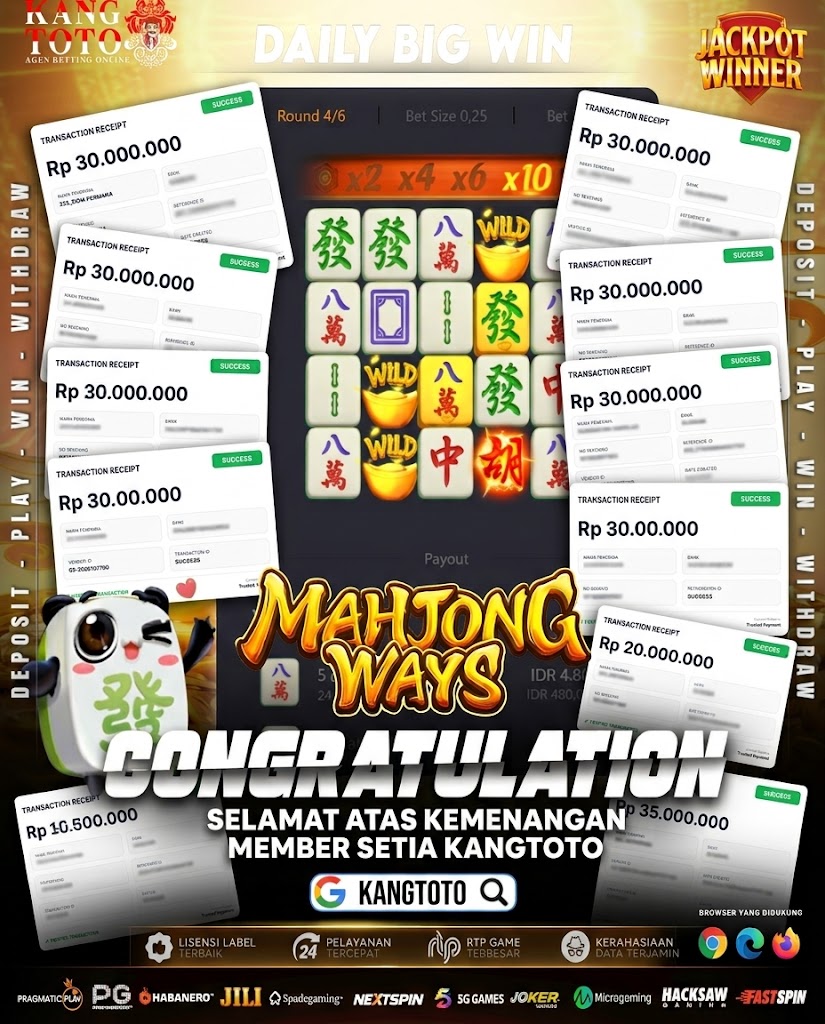 KEMENANGAN BERUNTUN MAHJONG WAYS 2